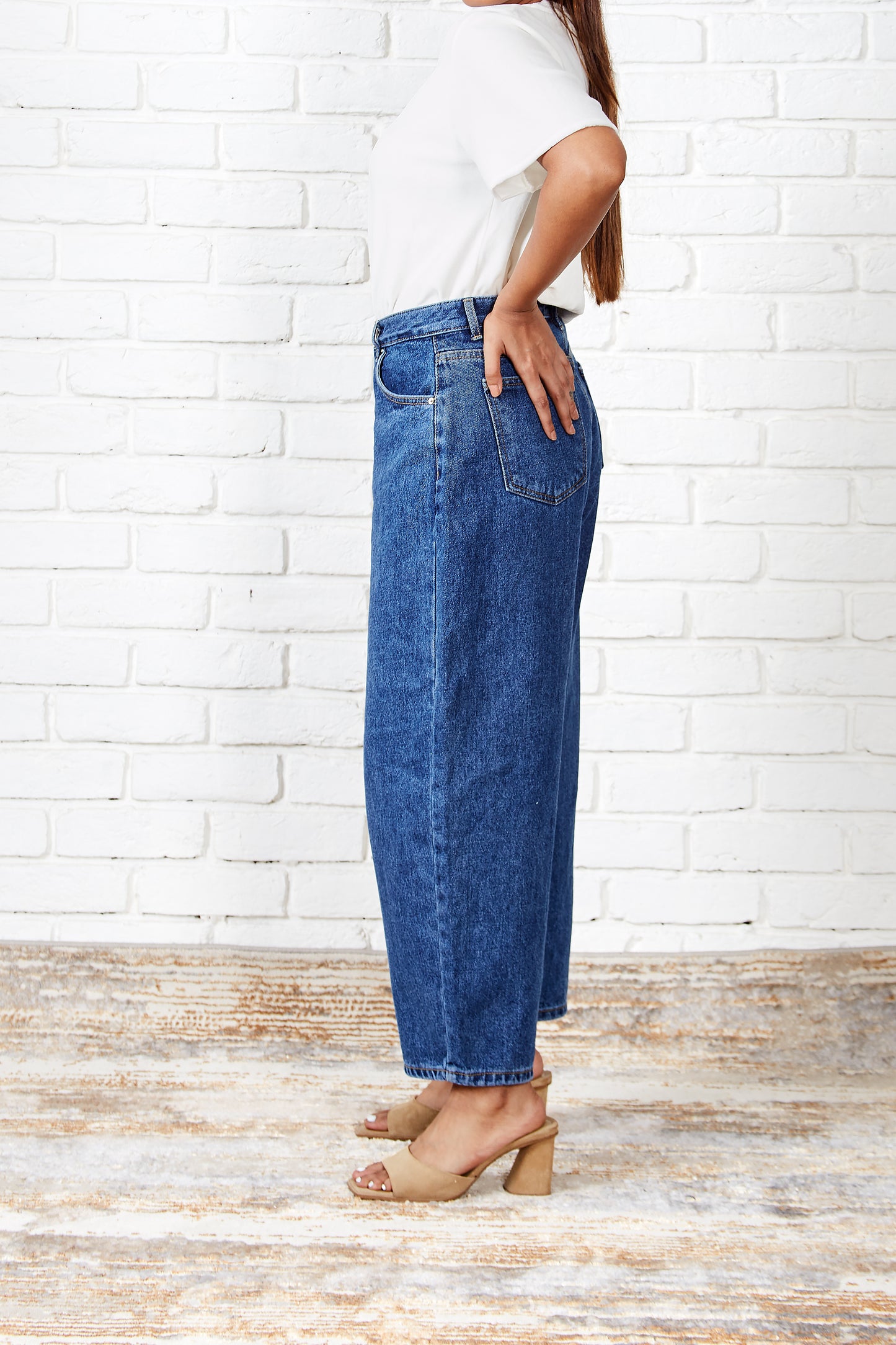Korean Cotton Ankle Jeans