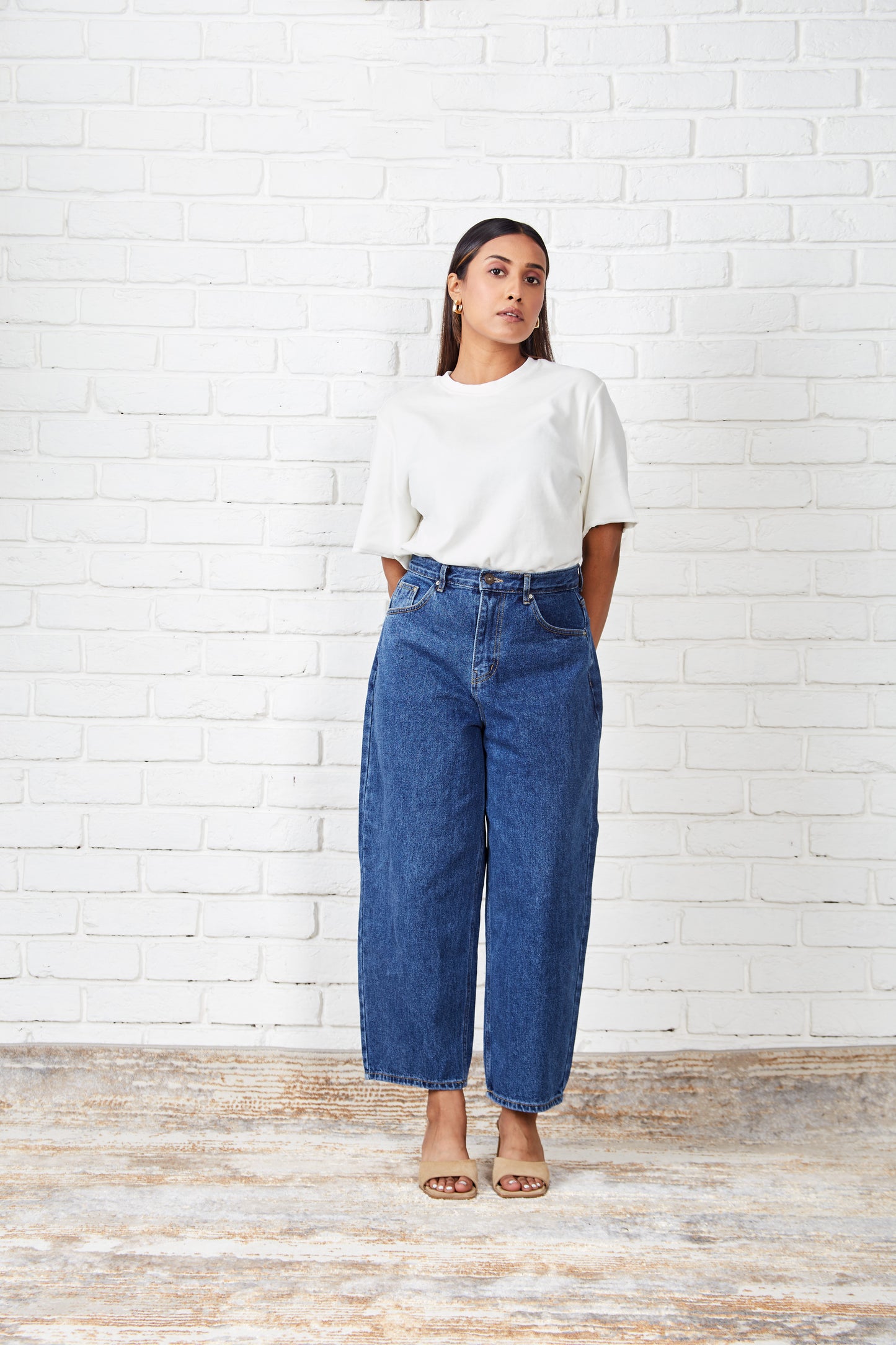 Korean Cotton Ankle Jeans